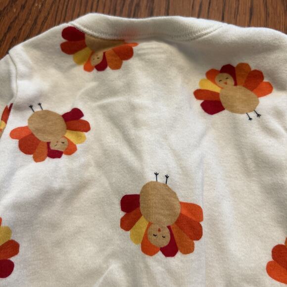 Old Navy Thanksgiving Turkey Outfit Size 6-9 Months Girls Boys Unisex Zip (4) - Picture 6 of 7